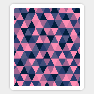 Pink and Blue Geometric Pattern Sticker